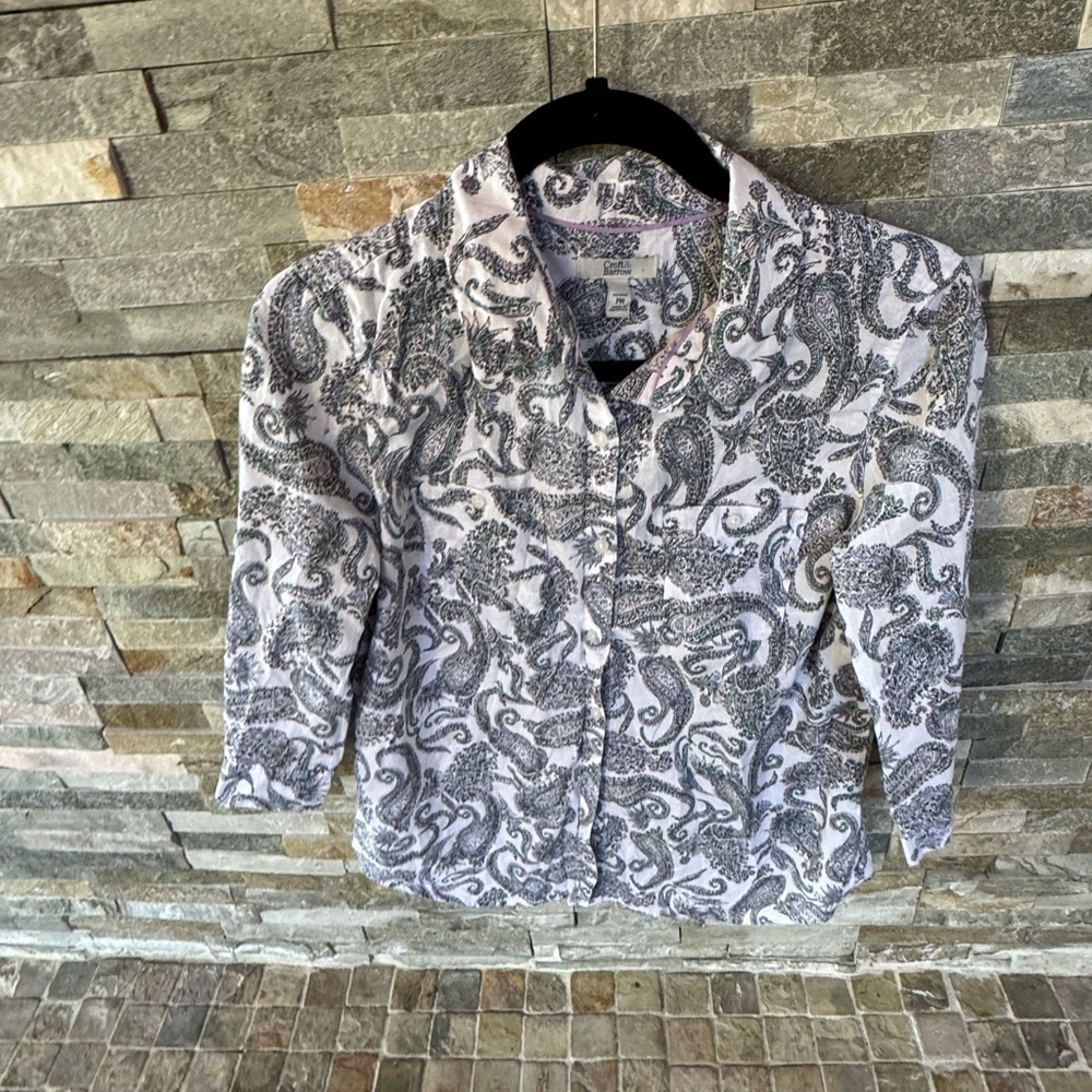 Croft & Barrow Paisley Blouse